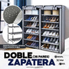 Estantería de Zapatos Doble de Tela con Cubierto de Polvo Zapatero de 6 Niveles / Capacidad de 36 pares | Garantía 30 días