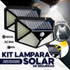 Kit de 2 Lamparás Solares De Seguridad Para Jardin/exteriores (2 Piezas) | 30 días garantía