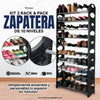 Cargar imagen en el visor de la galería, Kit 2 Zapateras de 10 Niveles 30 Pares de Zapatos cada una | Facil Instalación | Garantía 30 días