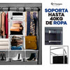 Kit de 2 Closet Organizador de Ropa Armario Minimalista , Armable y Portátil Color Gris