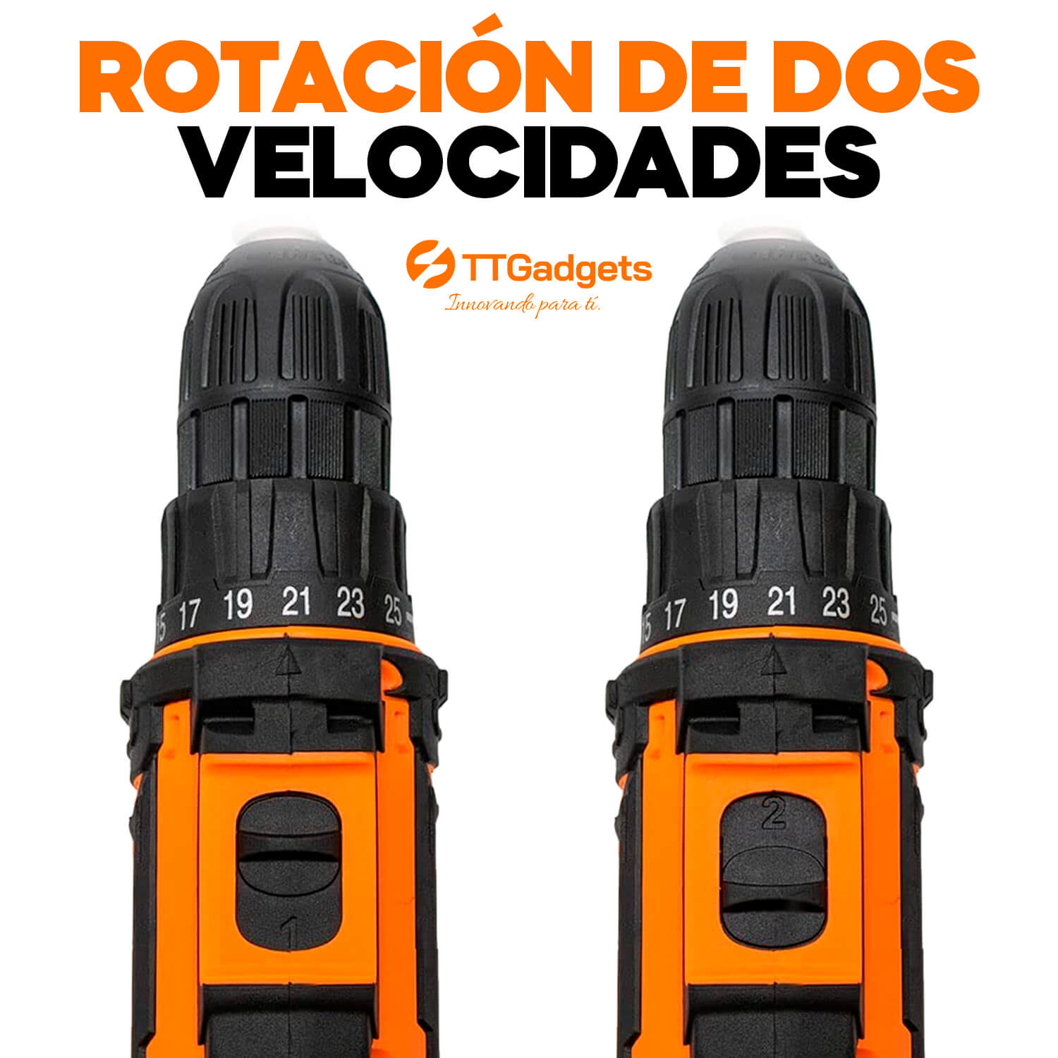 Kit de Taladro Inalámbrico con Batería Recargable: Potente Herramienta para Atornillar y Perforar - Kit de Accesorios Incluidos | 30 días garantía