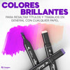 Kit de 80 Plumones de Doble Punta de Colores MagicPaint™