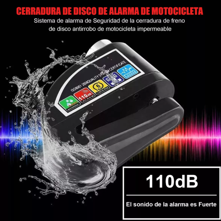Candado de Alarma para Moto SafeRide®