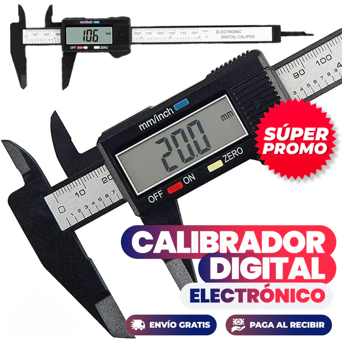 ¡AL 2x1! CALIBRADOR DIGITAL ELECTRÓNICO 150MM Calibrate®