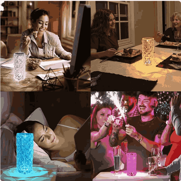 Lámpara de Mesa de Cristal RGB que cambia de Color MagicLamp™