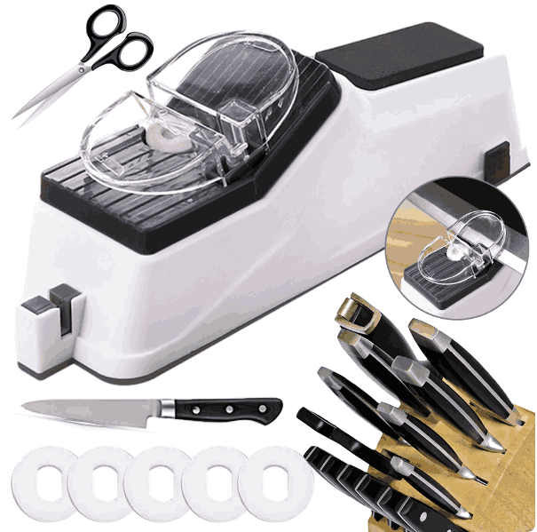 Afilador de cuchillos y tijeras electrico sharps™gaddi