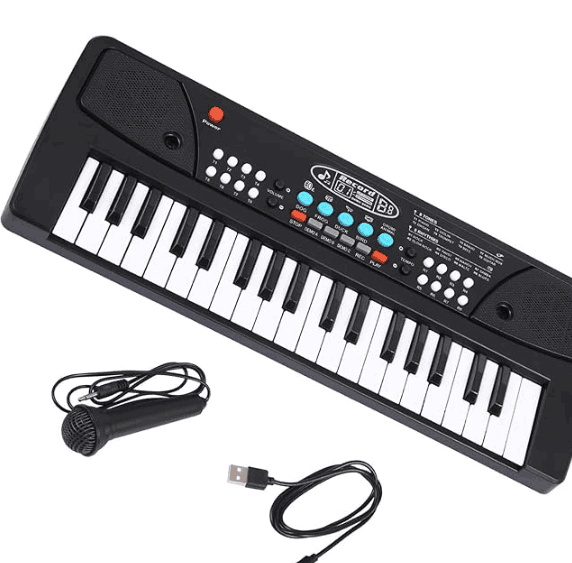 Piano con teclado electrónico con micrófono pianimusic™gaddi