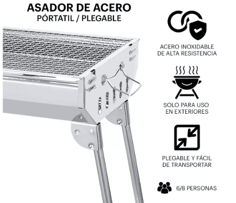 Asador Portátil de Acero Inoxidable Conformity™