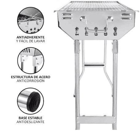 Asador Portátil de Acero Inoxidable Conformity™