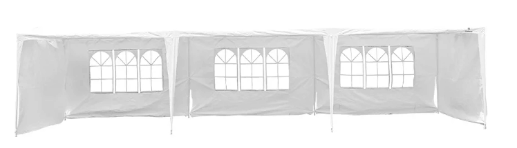 Carpa Toldo con Paredes 9x3 Metros Color Blanco