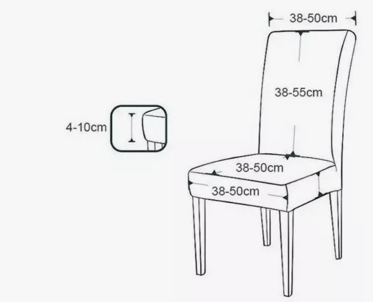 4 Piezas de Funda para Sillas Impermeable HomeStyle®
