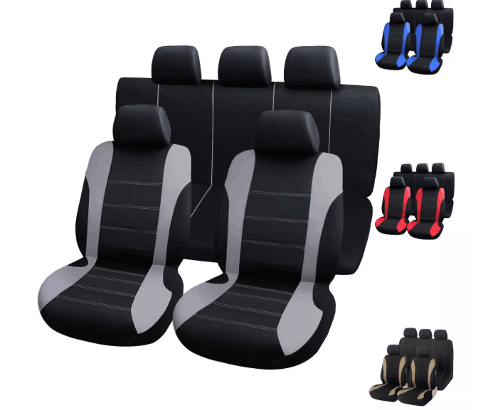 Set de Fundas Para 5 Asientos De Automóvil (9 Piezas) Universal MasterCar®