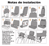 Set de Fundas Para 5 Asientos De Automóvil (9 Piezas) Universal MasterCar®