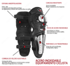 Par De Rodilleras Y Coderas De Moto Con Protección Metálica Color Negro gaddi