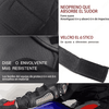 Par De Rodilleras Y Coderas De Moto Con Protección Metálica Color Negro gaddi