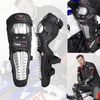 Par De Rodilleras Y Coderas De Moto Con Protección Metálica Color Negro gaddi