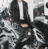 Par De Rodilleras Y Coderas De Moto Con Protección Metálica Color Negro gaddi