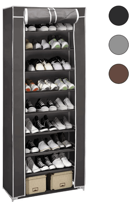 Zapatera Organizador de 9 Niveles con Capacidad para 27 Pares