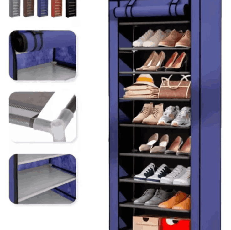 Zapatera Organizador de 9 Niveles con Capacidad para 27 Pares