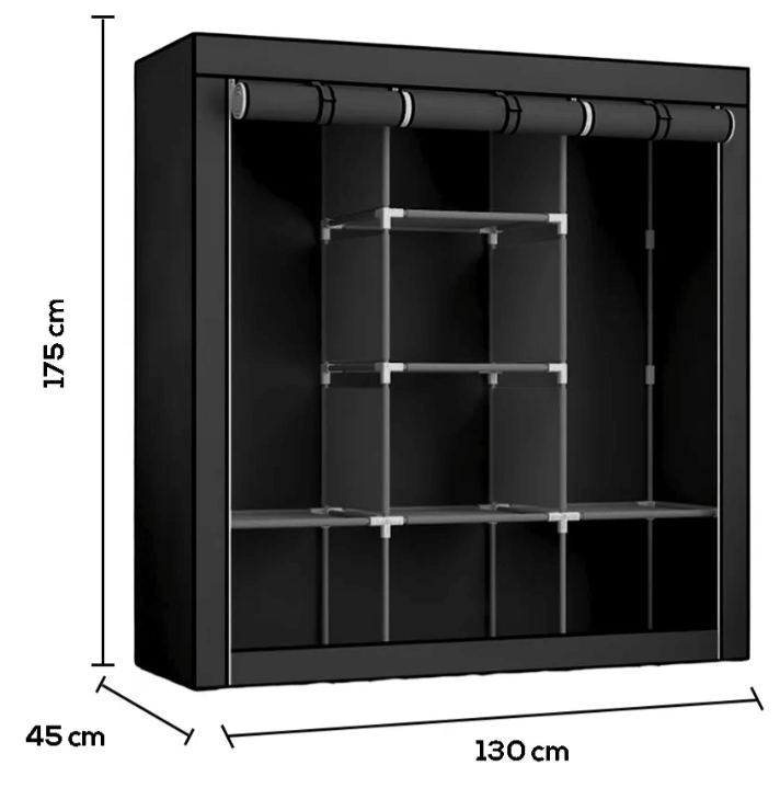 Armario Armable Closet Organizador De Ropa De Acero Inoxidable Home&Style®