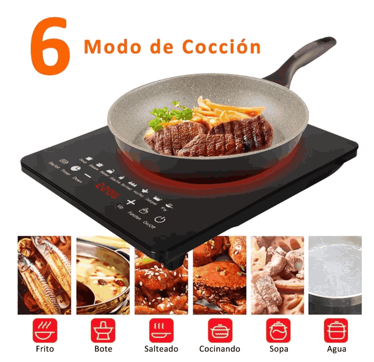 Parrilla De Inducción Eléctrica, Estufa De Mesa Modernas Inducción, Quemador De Encimera Eléctrico gaddi