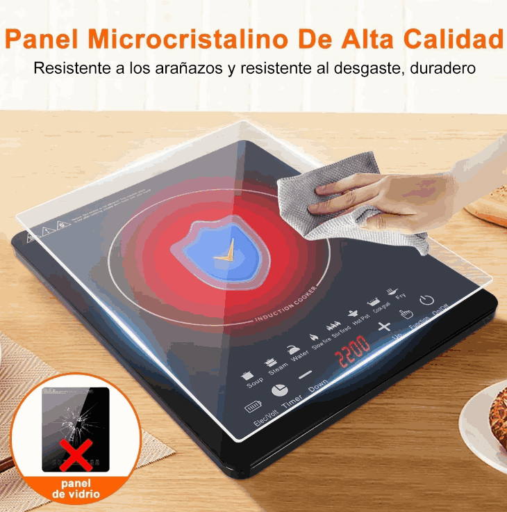 Parrilla De Inducción Eléctrica, Estufa De Mesa Modernas Inducción, Quemador De Encimera Eléctrico gaddi