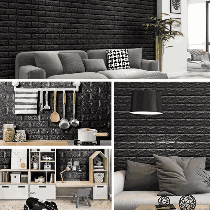 Papel Pintado Ladrillo 3d Autoadhesivo gaddi