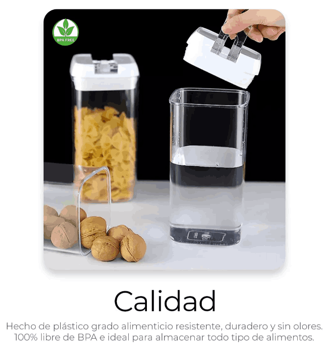 Set de 7 recipientes herméticos para la cocina gaddi