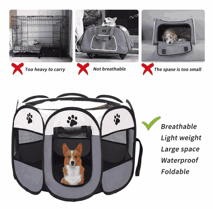 Casa Corral Para Mascotas Perros Sencillas Plegable gaddi