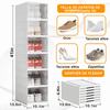 Zapatera Organizadora Cajas Para tenis y zapatos Portátil 6 Niveles Plegable gaddi