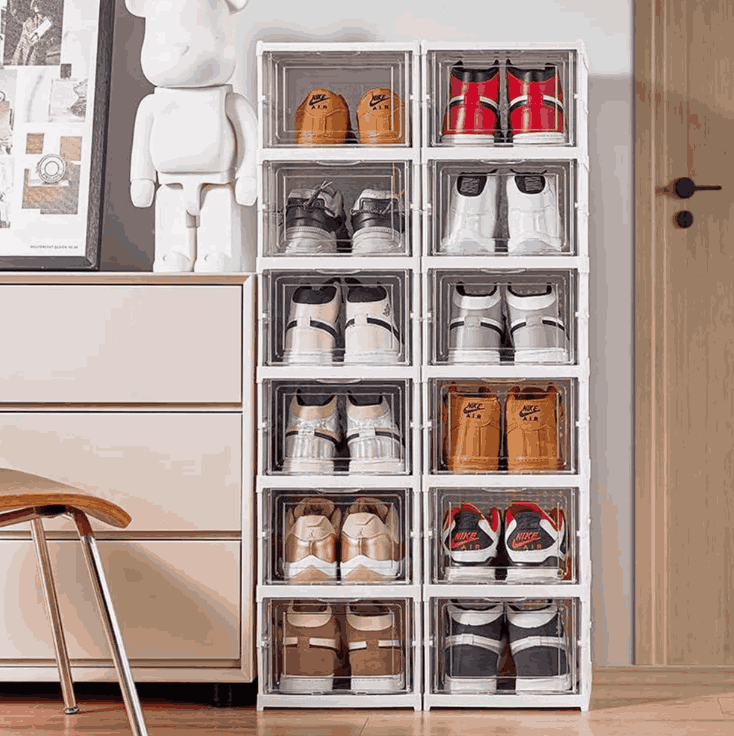 Zapatera Organizadora Cajas Para tenis y zapatos Portátil 6 Niveles Plegable gaddi