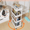 Carrito Organizador 4 Niveles Multiusos Estantes Con Cajón Color Blanco