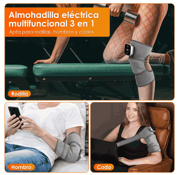 Masajeador De Rodillas, Músculos y Articulaciones con Vibración y Calefacción