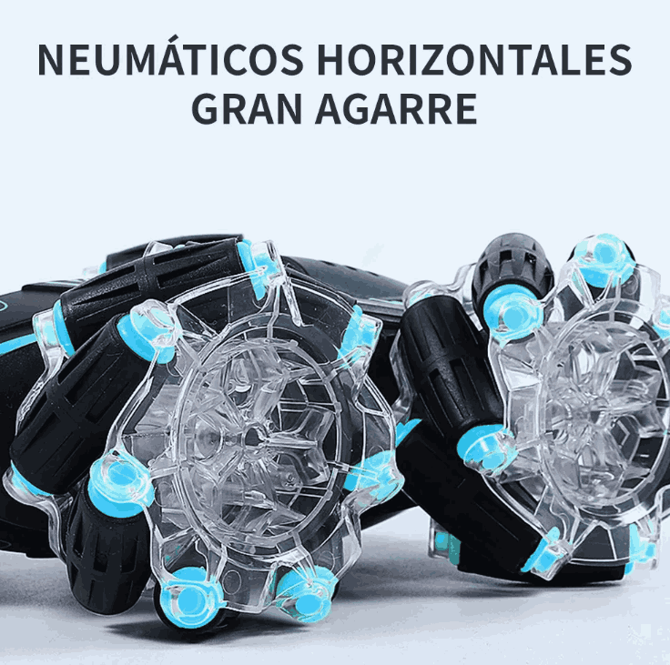Auto De Acrobacias Con Luces Para Niños De 2.4g 360° Color Negro Personaje Stunt Car gaddi