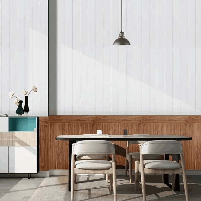 25 Piezas de pegatinas  35x35 cm adhesivas para pared con efecto madera, papel tapiz de formas y rayas lavables gaddi