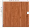 25 Piezas de pegatinas  35x35 cm adhesivas para pared con efecto madera, papel tapiz de formas y rayas lavables gaddi