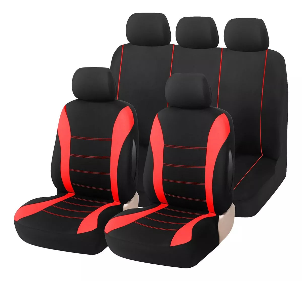 Set de Fundas Para 5 Asientos De Automóvil (9 Piezas) Universal MasterCar®