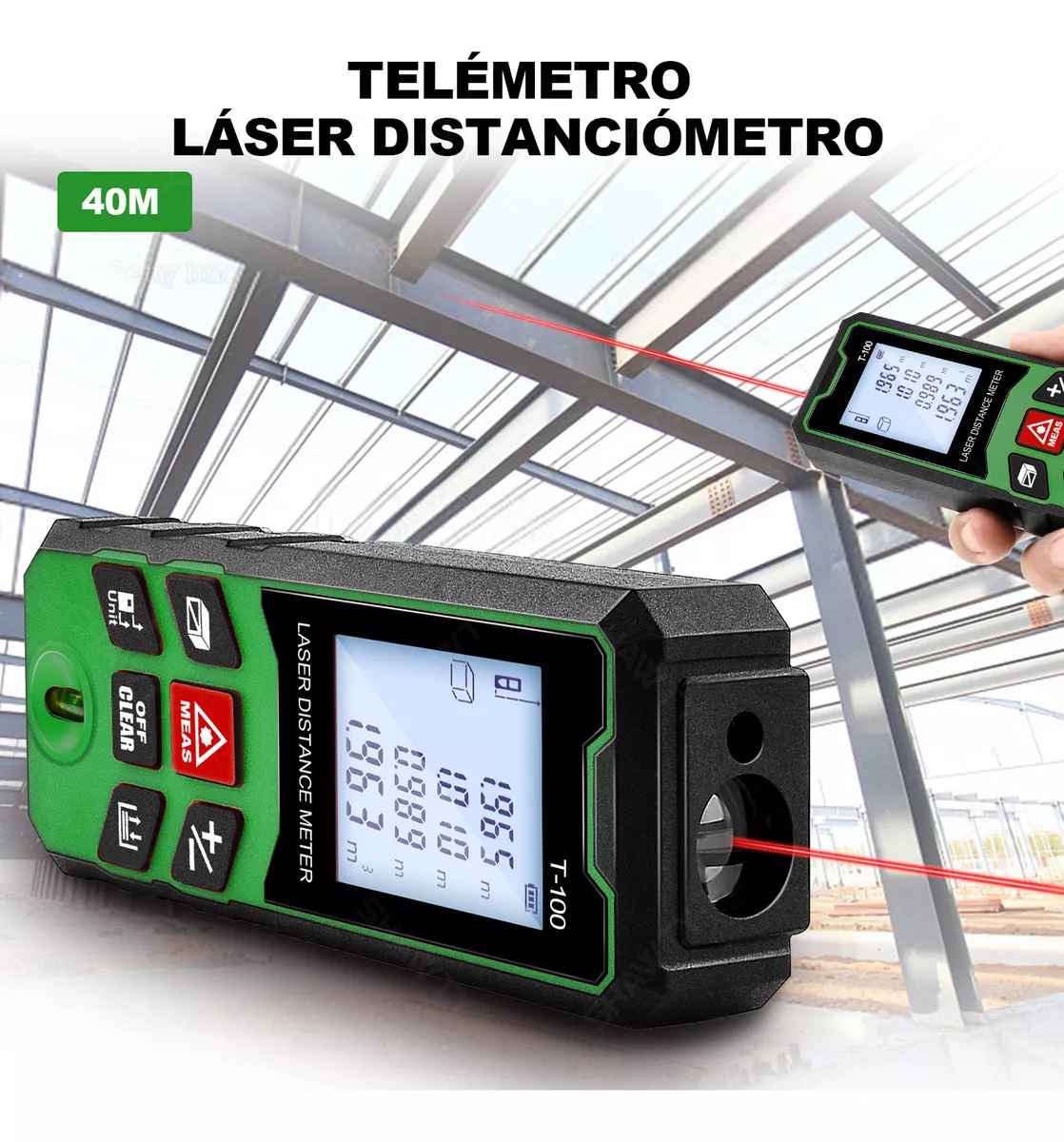Medidor Láser De Distancia 40 Metros | Telémetro Láser