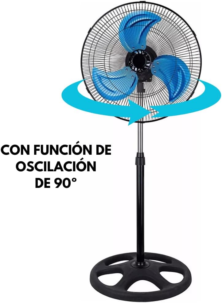Ventilador de Pedestal con Pedestal e instalación para Pared y Escritorio 3 En 1 Fresh&Air®