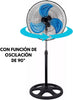Ventilador de Pedestal con Pedestal e instalación para Pared y Escritorio 3 En 1 Fresh&Air®