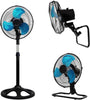 Ventilador de Pedestal con Pedestal e instalación para Pared y Escritorio 3 En 1 Fresh&Air®