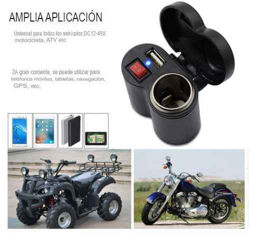 Cargador para Celular Motocicleta con Encendedor motorcycle electronics™ gaddi