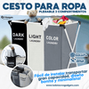 CESTO DE ROPA CON 3 DIVISIONES BLANCO/GRIS/COLOR SuperClean™